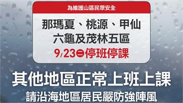 強颱樺加沙逼近！ 高雄「5區」明停班課、台南照常...