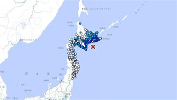 日本北海道外海發生規模6.1強震　最大震度4級