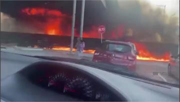 墨西哥油罐車撞高架橋爆炸 燒毀百屋、撤離千人