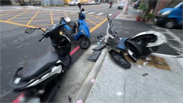 精神差連撞14輛機車肇逃 豬肉攤販遭逮