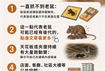 家中驚見老鼠怎麼辦？5大徵兆、4步驟防治與專業除鼠時機一次看