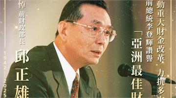 前財政部長邱正雄辭世享壽83歲 率台灣挺過亞洲金...