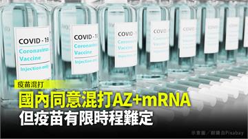 國內同意混打AZ+mRNA  疫苗有限時程難定