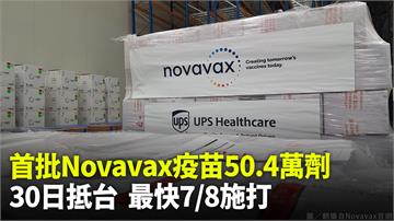 首批Novavax疫苗50.4萬劑 將於週四上午...