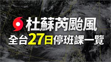 颱風「杜蘇芮」來襲！全台各縣市27日停班課一次看