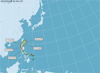 黃蜂颱風接近台灣持續減弱 恐成短命颱