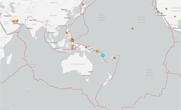 萬那杜外海規模6.4強震 「狂晃1分鐘」震感強烈