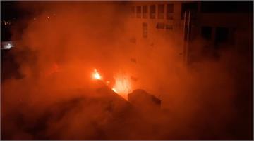 湖口科技廠遭大火吞噬 消防到場全力灌救