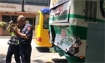 陽明山遊覽車撞公車24傷 司機喊煞車失靈