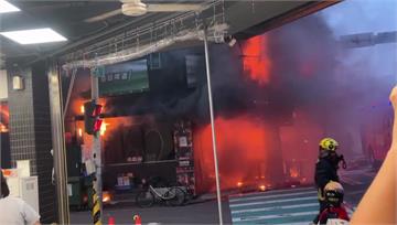 台中西屯區熱炒店陷火海 濃煙狂竄幸未釀傷亡