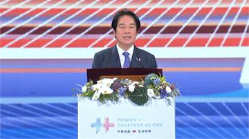 賴清德國慶晚會當面向韓國瑜籲116年總預算盡速通過 卓揆也向韓握手