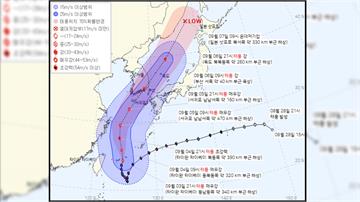 軒嵐諾估9/6登陸南韓！恐成韓國「史上最強」颱風