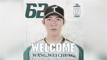 中職／王維中轉戰台鋼雄鷹！ 新賽季穿62號球衣與...