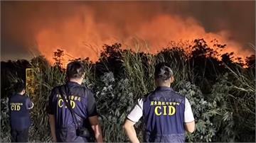 屏東九如鄉堤防大火 警逮3男疑為狩獵點火釀災