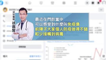 台灣出現「免疫債」危機？ 醫：感冒有增多趨勢