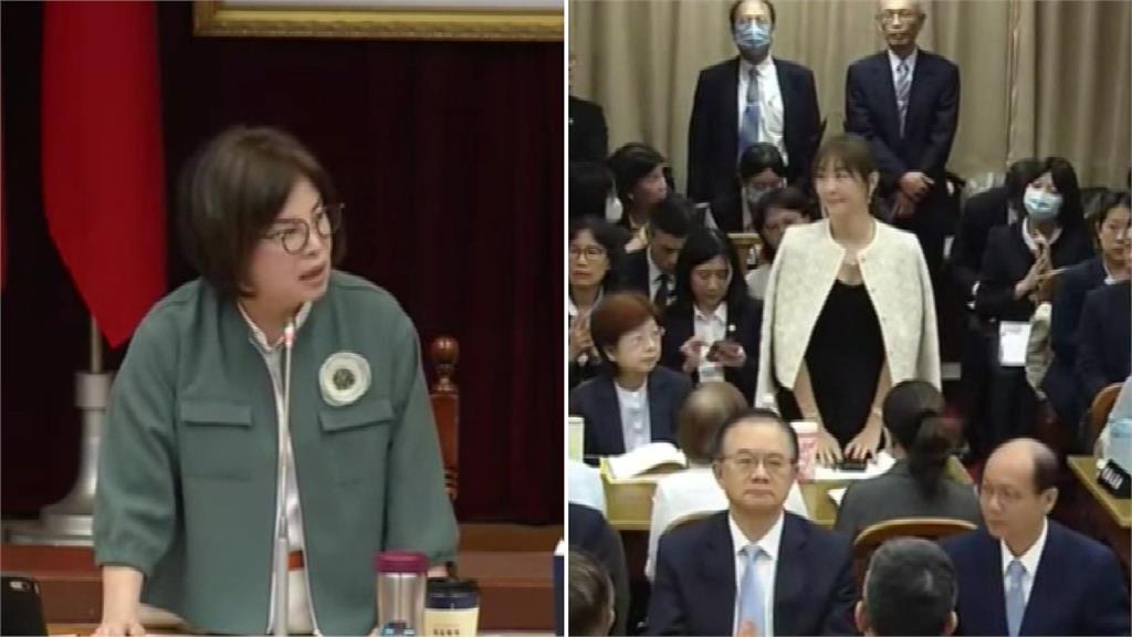 國會殿堂戰穿搭！賈永婕身披名牌外套 被賴惠員點名「下次穿樸素點」 