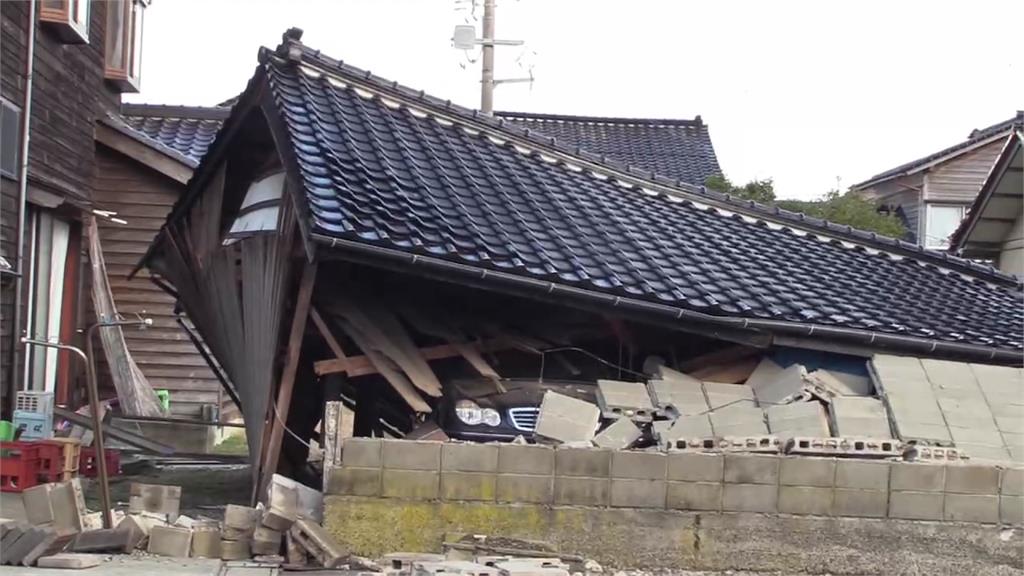 日本能登半島強震造成災情。圖／台視新聞（資料畫面）