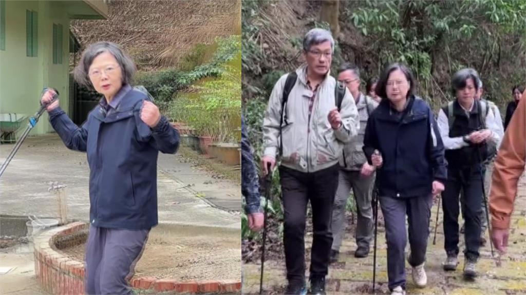 蔡英文到浪漫台三線爬山 輔選陳品安意味濃厚