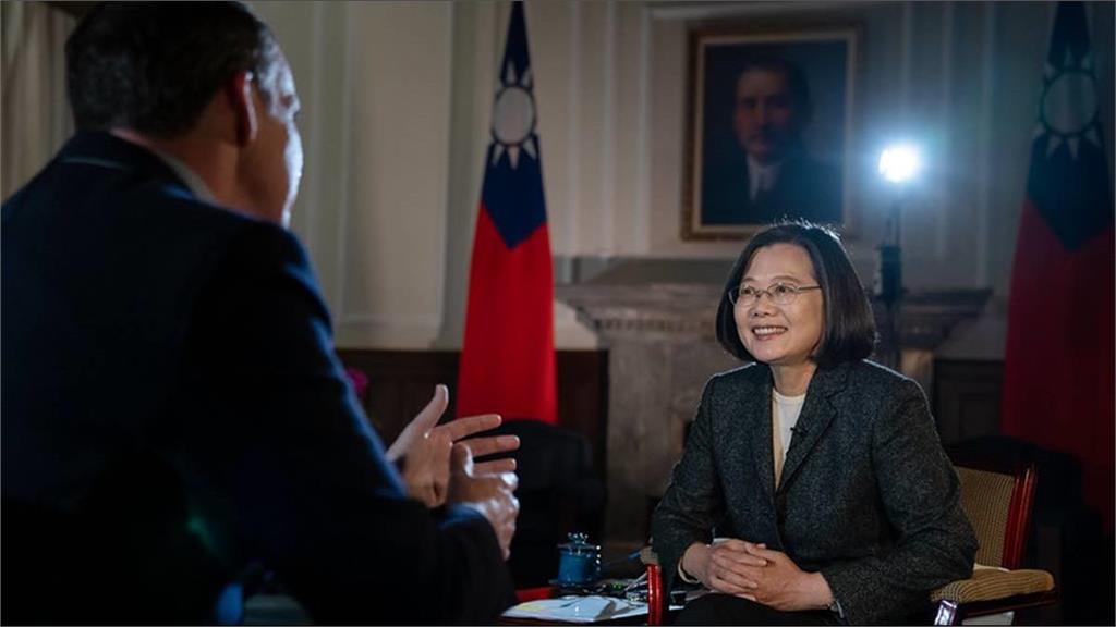 蔡英文接受BBC專訪，稱台灣已是獨立國家，名字叫做中華民國台灣。圖：總統府提供