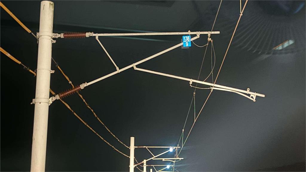 台鐵「瑞源-鹿野」電力異常 3列自強號集電弓毀損