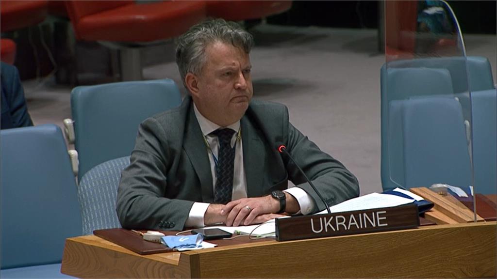 烏克蘭駐聯合國大使基斯利茨亞。圖／翻攝自AP Direct