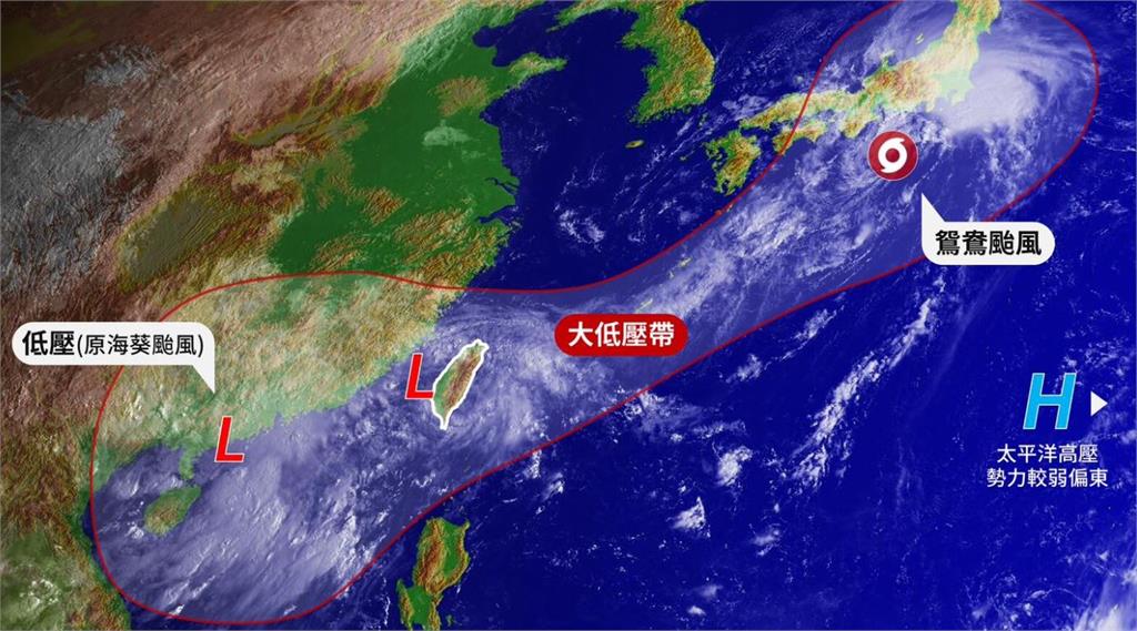 氣象粉專指台灣下週會落入乾空氣範圍內，各地雨勢會緩和很多。圖／翻攝自Facebook@twtybbs
