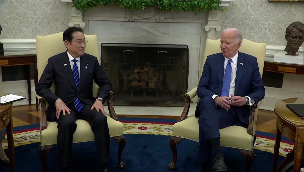 日本首相岸田文雄跟美國總統拜登，10號在白宮展開2小時雙邊會談。圖／美聯社、路透社