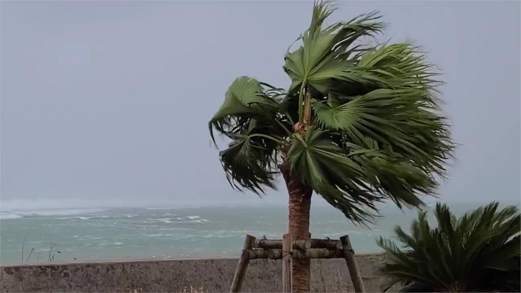 石垣島颳起強風。圖／翻攝自Twitter