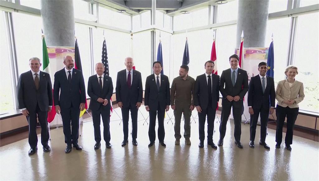 G7峰會閉幕，強烈譴責中國破壞區域和平。圖／路透社