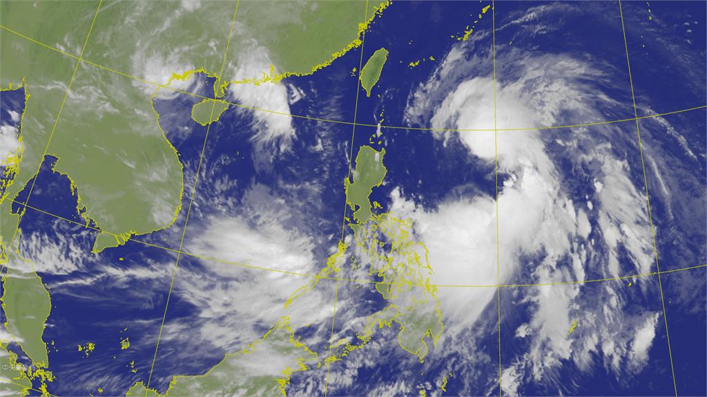 今年第19號颱風「南修」生成。圖／翻攝自中央氣象局