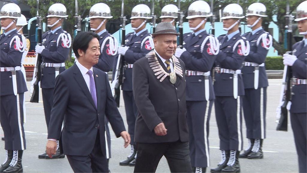吐瓦魯總理率團訪台 賴清德軍禮歡迎：盼深化兩國邦誼