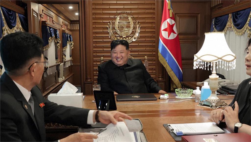金正恩所乘「太陽號」專列已經抵達北京。圖／美聯社