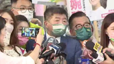 民進黨台北市長參選人陳時中對張淑娟受傷害感到遺憾，希望選舉回歸政策本質。圖／台視新聞