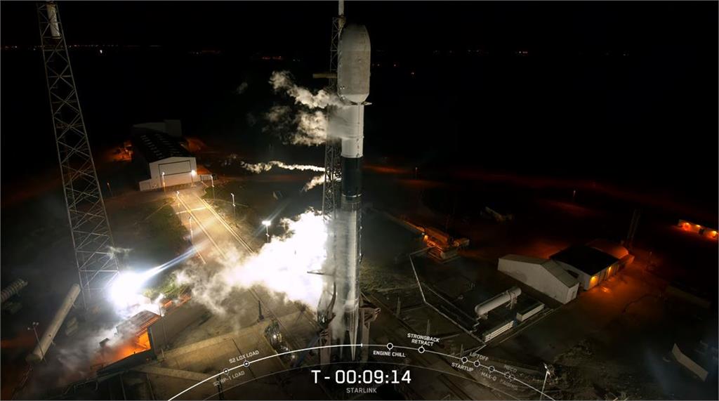 SpaceX的獵鷹九號火箭19日再度發射升空。圖／翻攝自YouTube@SpaceX