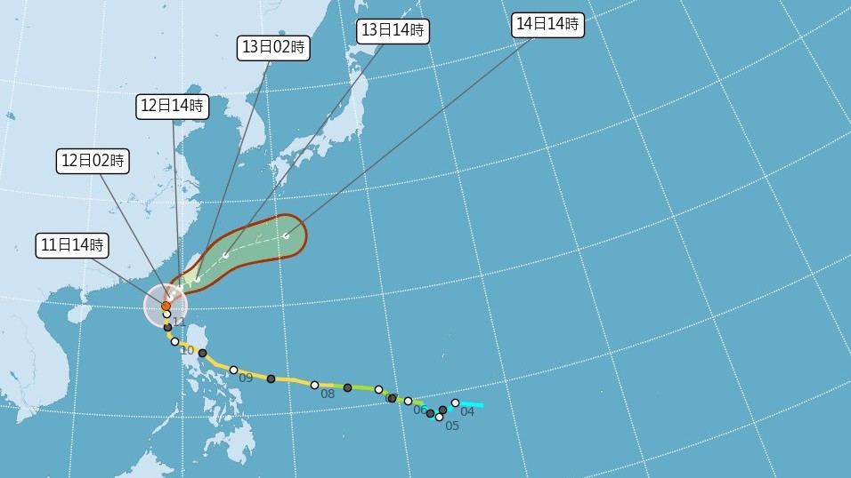 輕颱鳳凰估明傍晚高屏登陸！ 強度將迅速減弱轉熱帶性低氣壓
