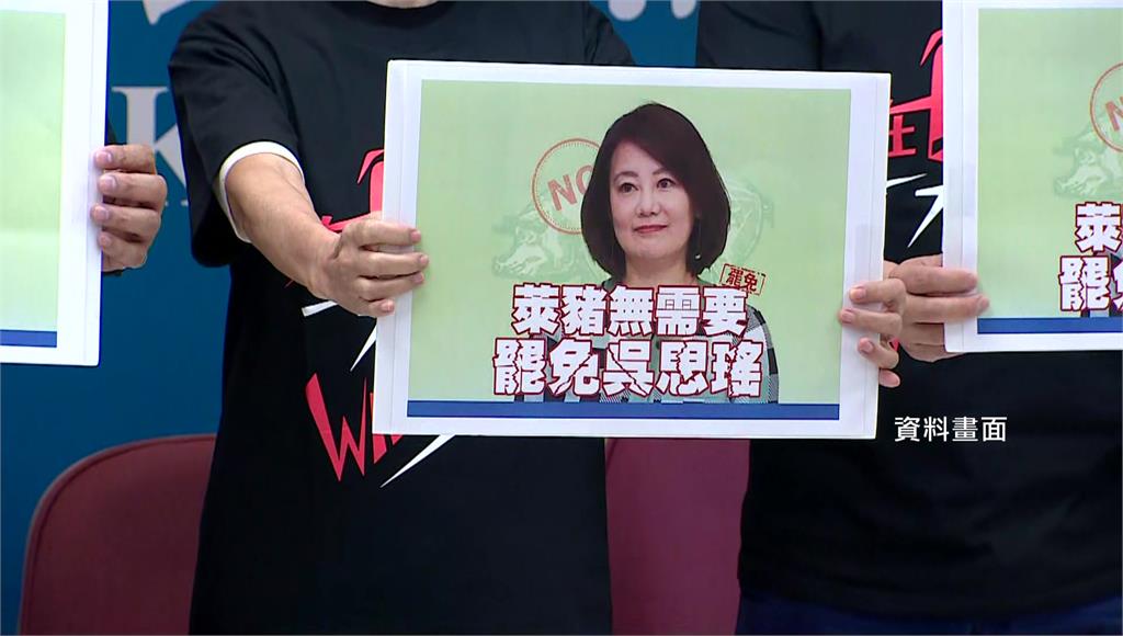 國民黨發動罷免支持萊豬的立委，民進黨委員吳思瑤也被鎖定。圖：台視新聞