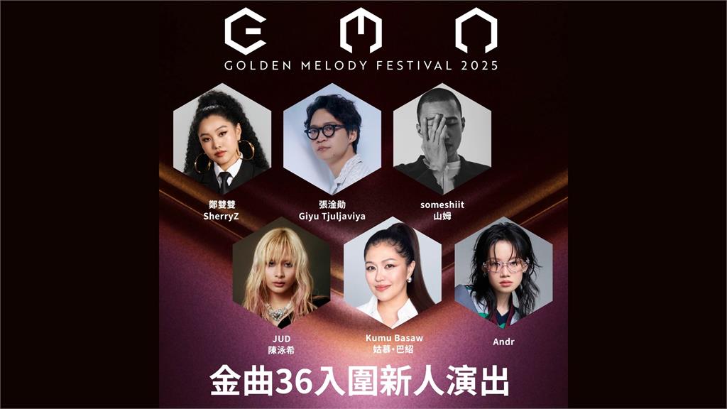 金曲36入圍新人獎演出卡司。圖／台視