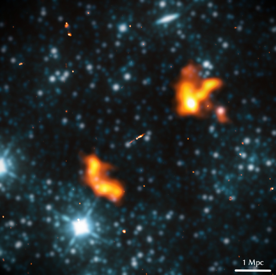 科學家新發現宇宙中最龐大星系。圖／arXiv提供