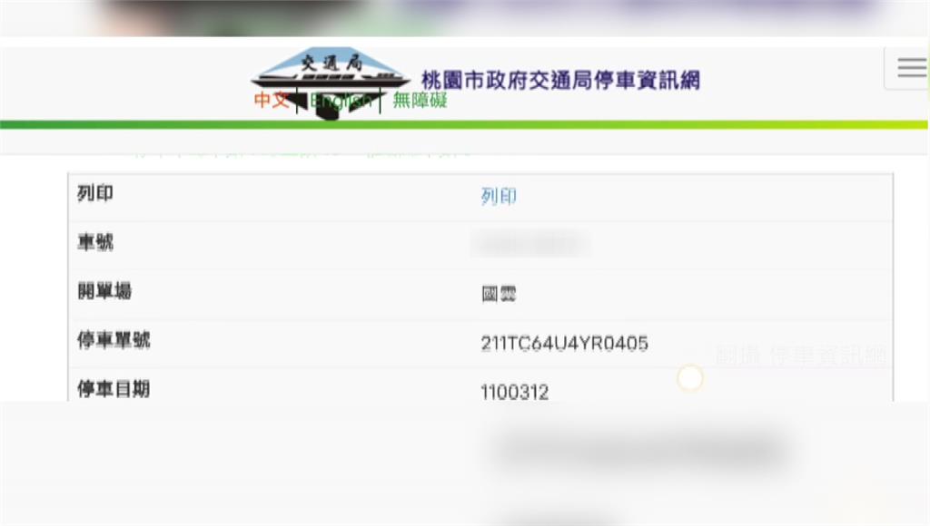 抓姦新利器?輸入車號去哪全被看 桃交通局停車網傳...