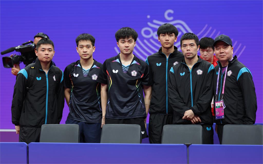 台灣桌球男團摘銅。圖／中華奧會提供
