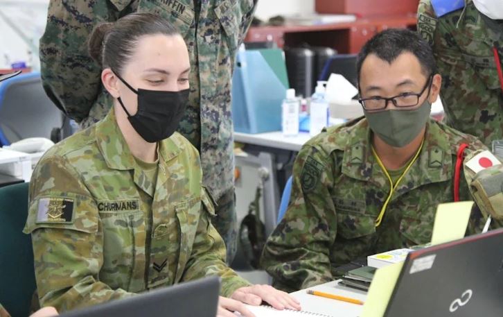 日澳未來將加強聯合軍事訓練，共維印太區域和平穩定。圖／翻攝自澳洲國防部官網