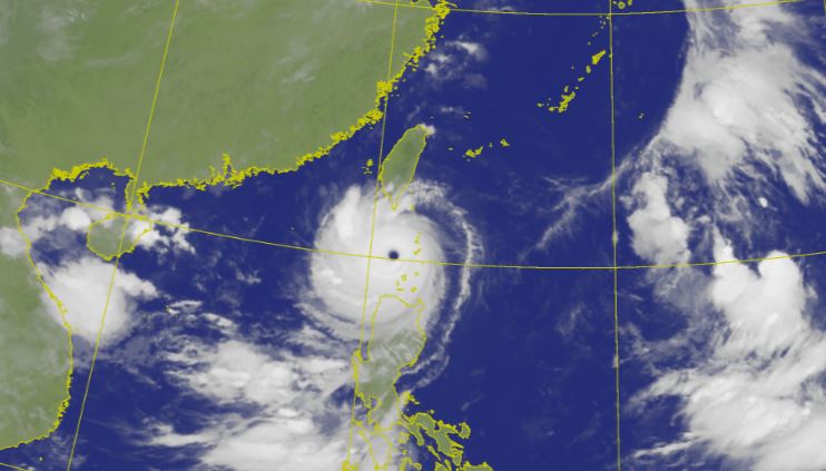 蘇拉颱風今明兩天影響台灣最大。圖／中央氣象局