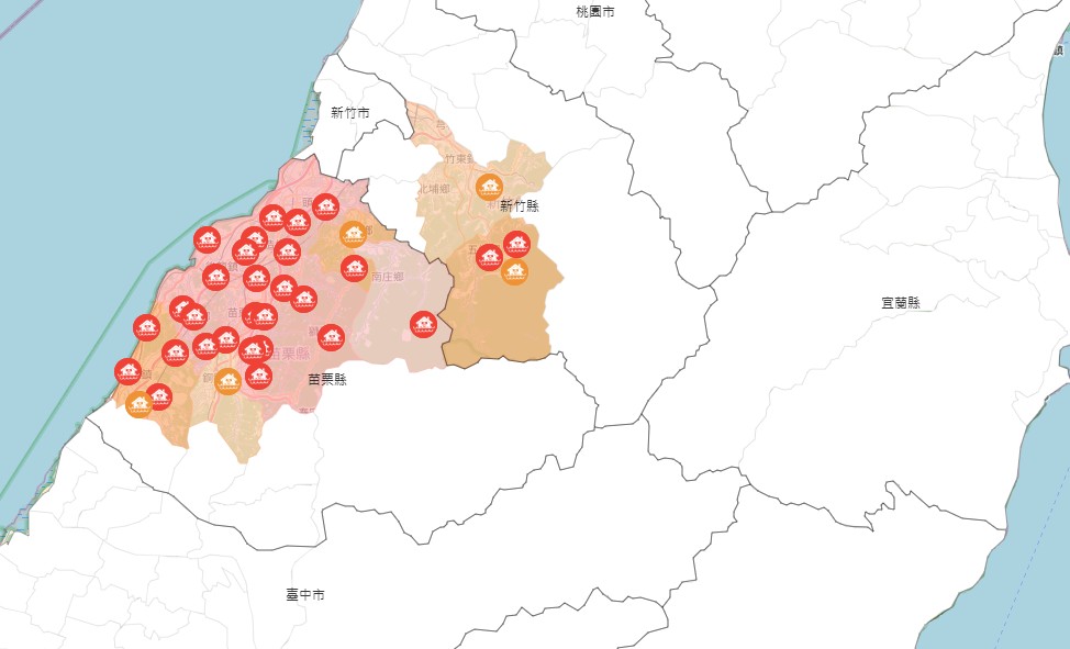 大雷雨轟竹苗！ 13鄉鎮發布「紅色警戒」多處積淹水