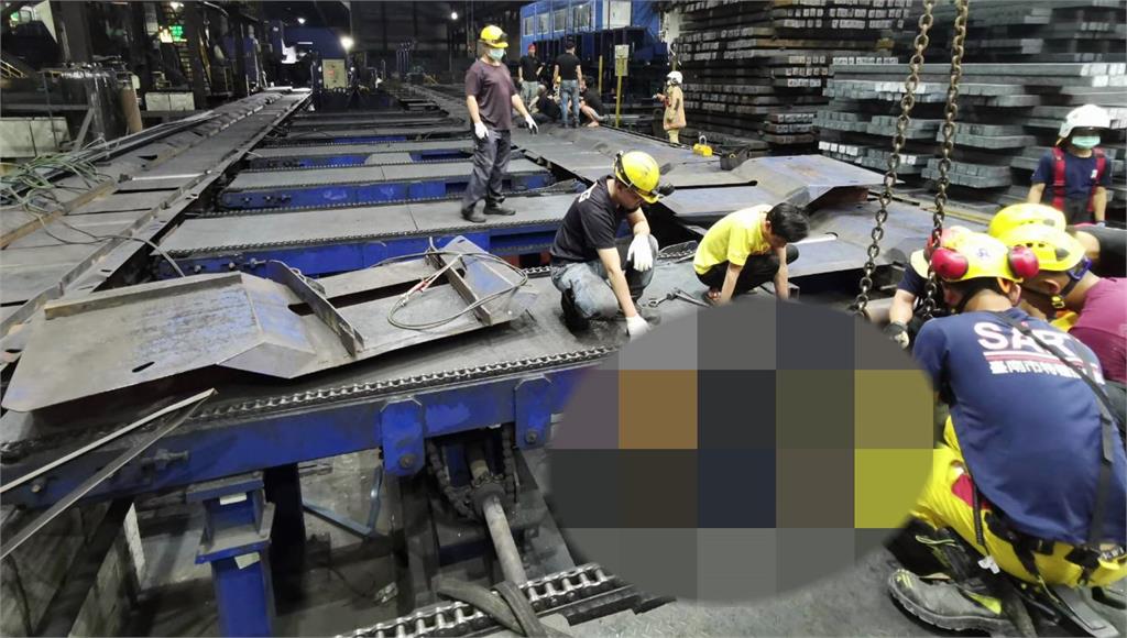 台南永康區一間鋼鐵廠傳工安意外。圖／台視新聞