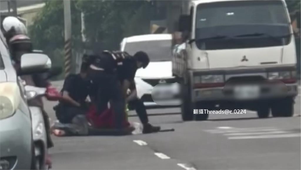 台南麻豆64歲男持刀隨機砍人釀五傷！警開2槍制伏持刀男