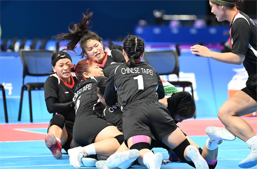 台灣卡巴迪女子代表隊晉級金牌戰。圖／中華奧會提供