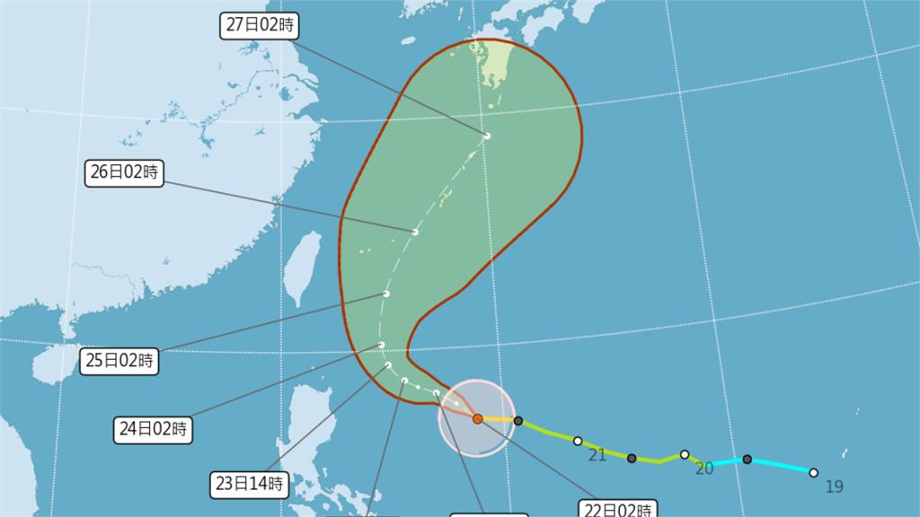 米克拉持續增強將「逼近強颱」！ 估這2天沿東部外海北上