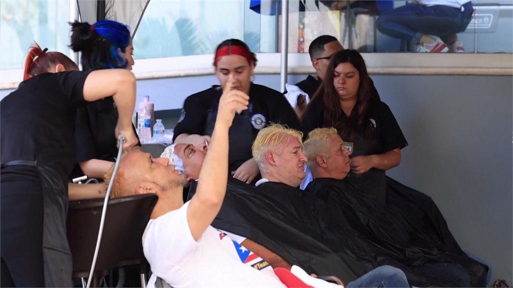 波多黎各球迷紛紛染金髮，支持國家隊。圖／美聯社