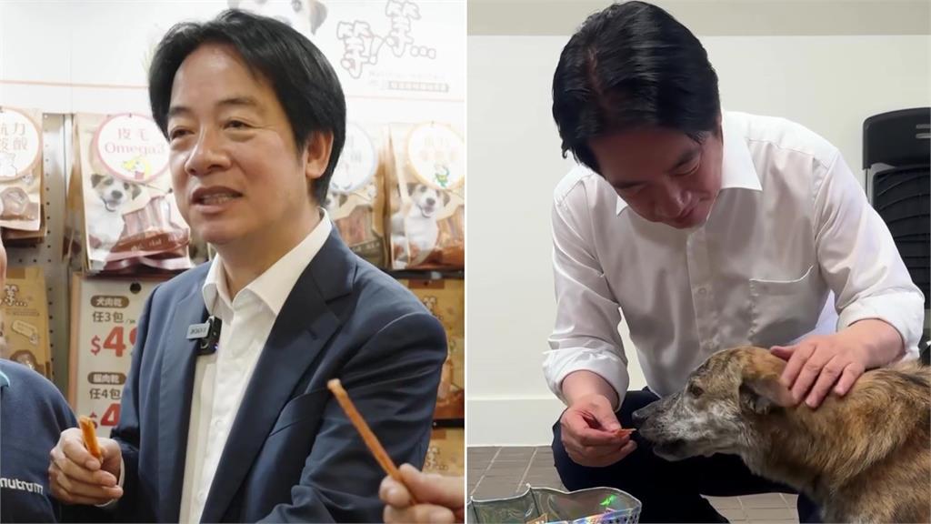 親自試吃寵物肉乾後...賴清德分享餵食愛犬影片 讚「很合牠胃口」