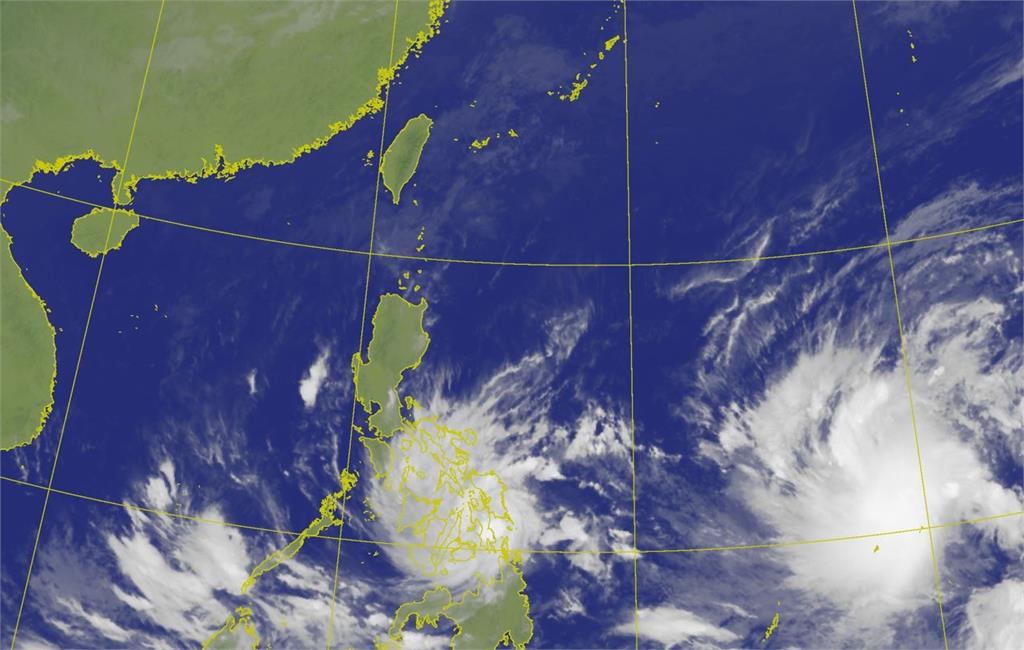 今年第二號颱風「梅姬」生成。圖／翻攝自中央氣象局